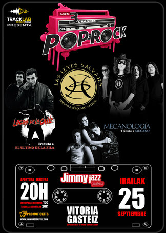 Cartel del festival Los 3 Grandes del Pop Rock